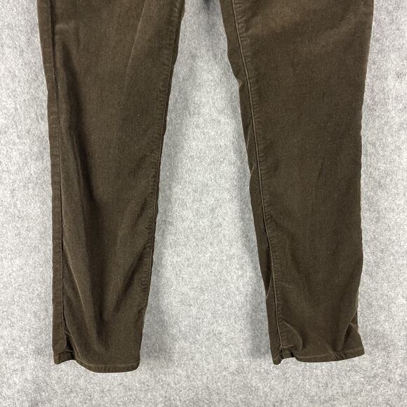 AG Adriano Goldschmied Mari Corduroy Pant Womens 27 Brown Mid Rise Slim Straight - Picture 3 of 16